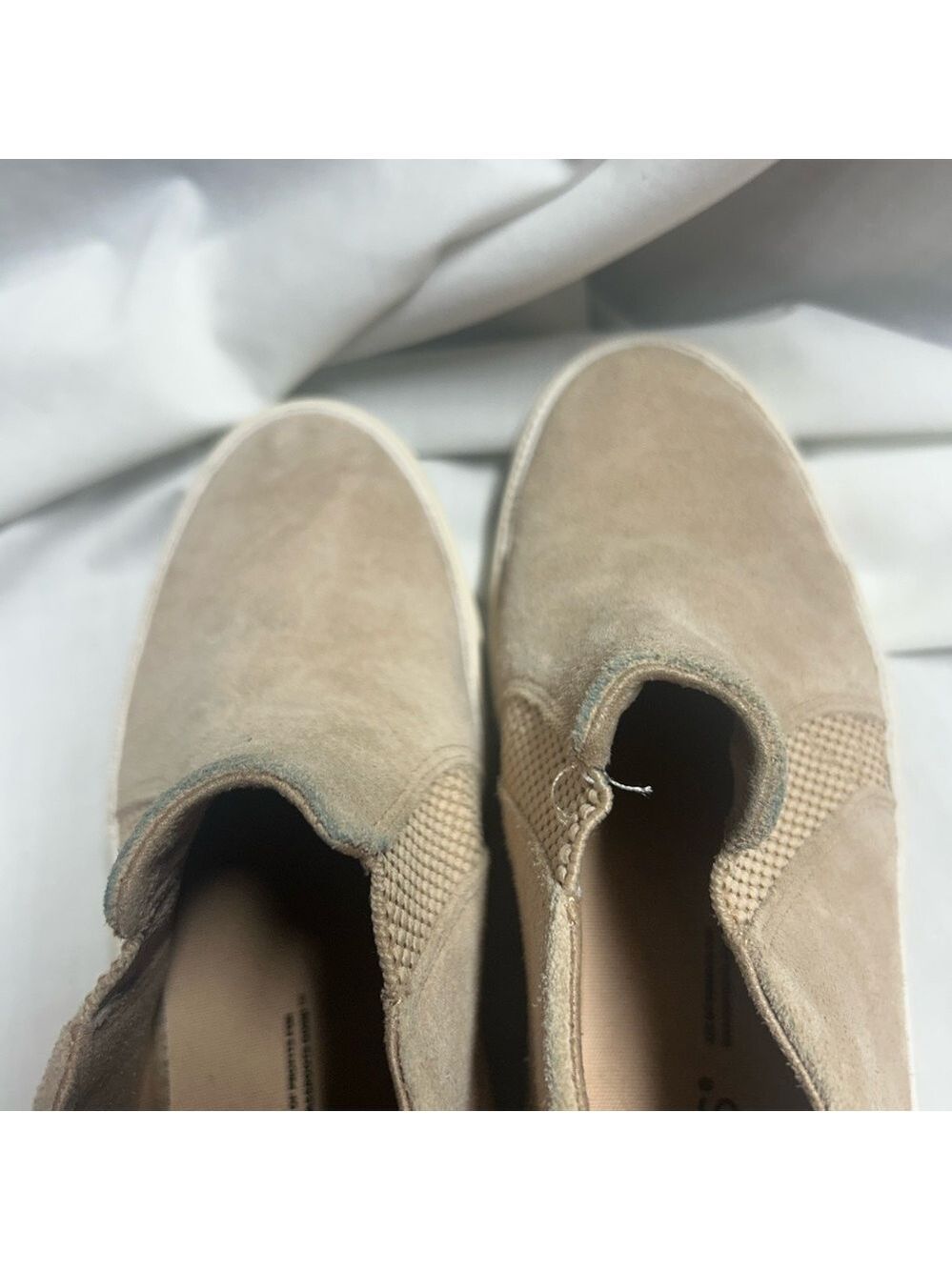 Toms Womens Bryce Beige Suede Slip On Shooties Shoes 6 - Picture 10 of 12